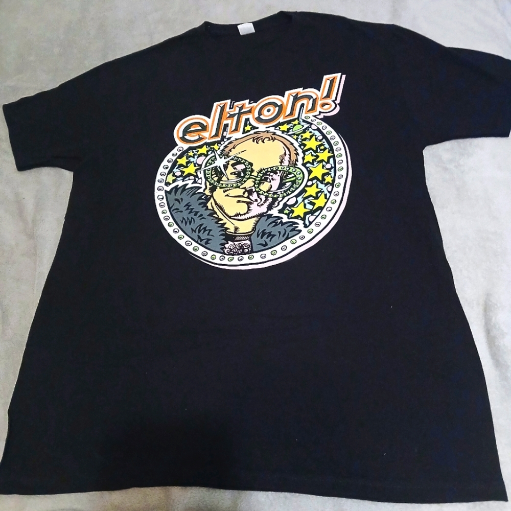 "Elton" Black Graphic T-Shirt